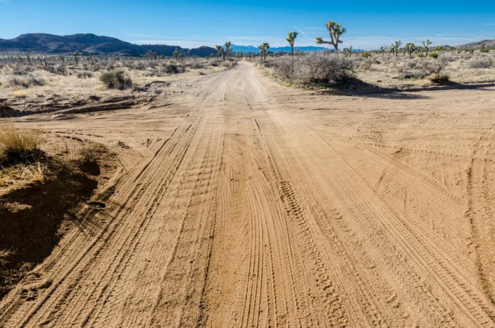Desert Dirt Road Landscape