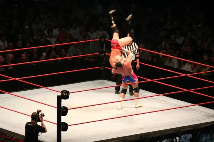 Wrestling Match Suplex Move